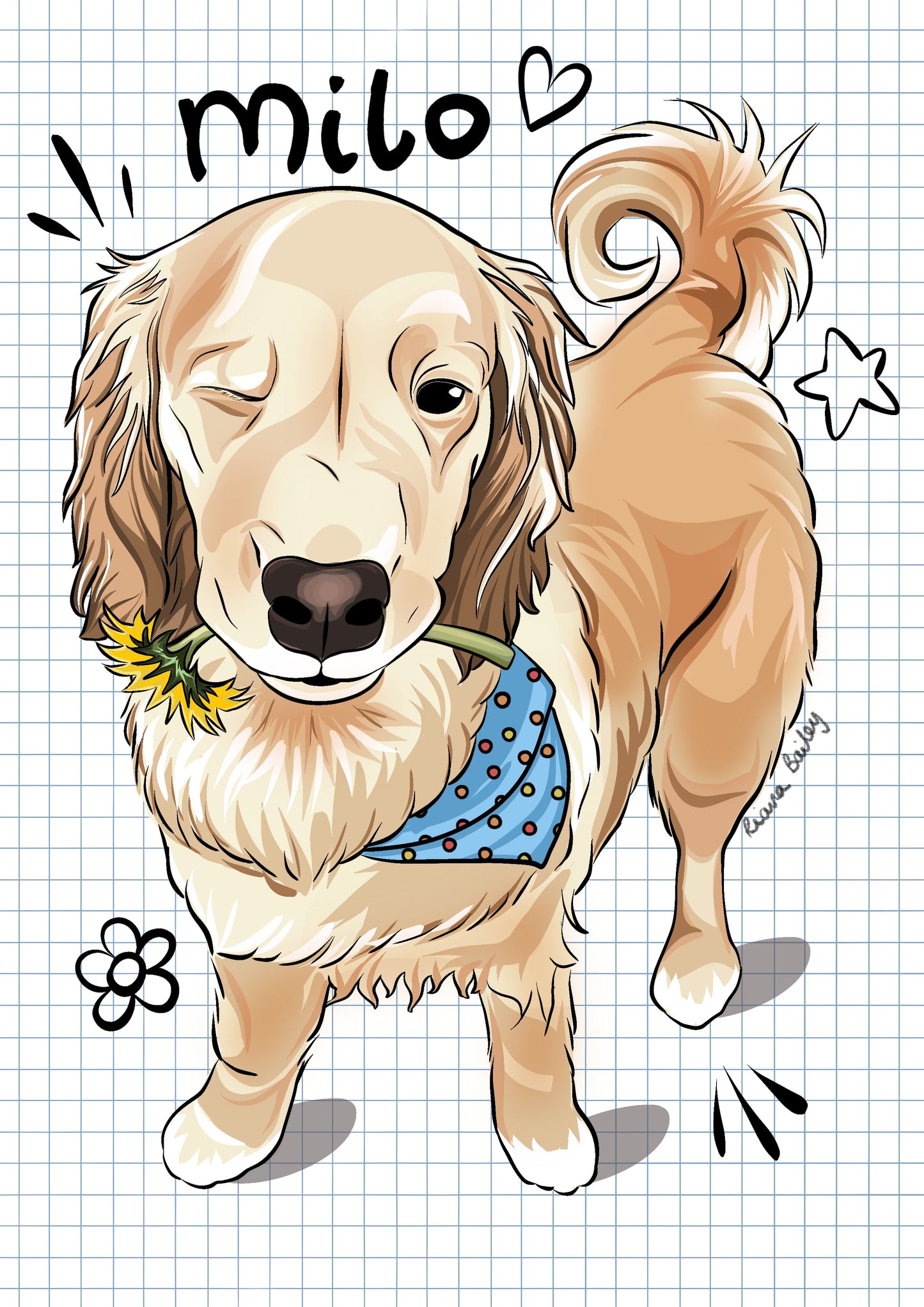 Digital Pet Portrait