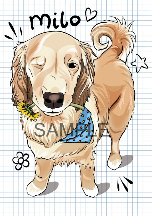 Digital Pet Portrait